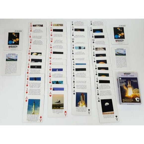 Kennedy Space Center Souvenir Playing Cards 54 Different Photos Poker Solitaire - Picture 6 of 9